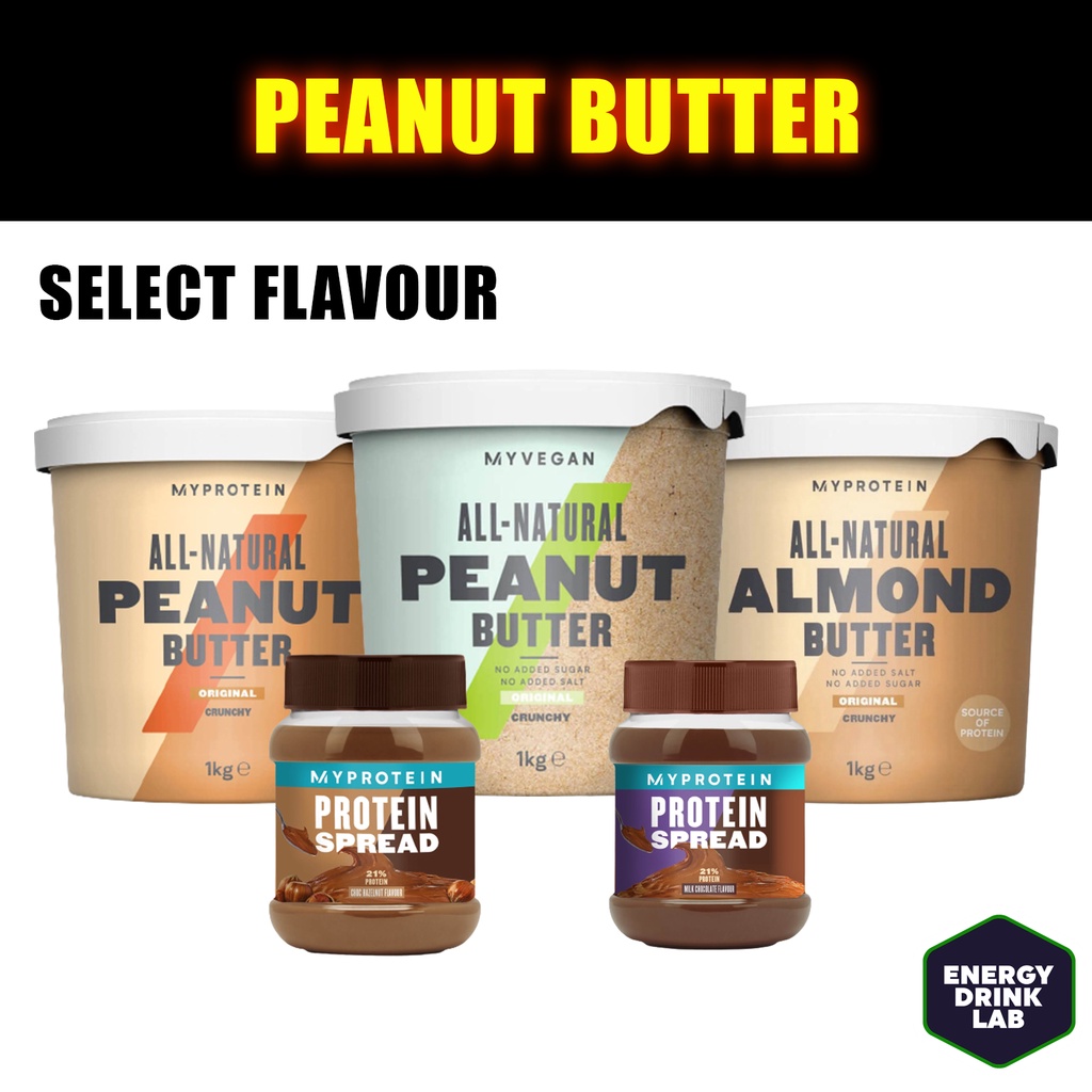 MyProtein All Natural Peanut Butter/Almond Butter/Cashew Butter/Protein ...