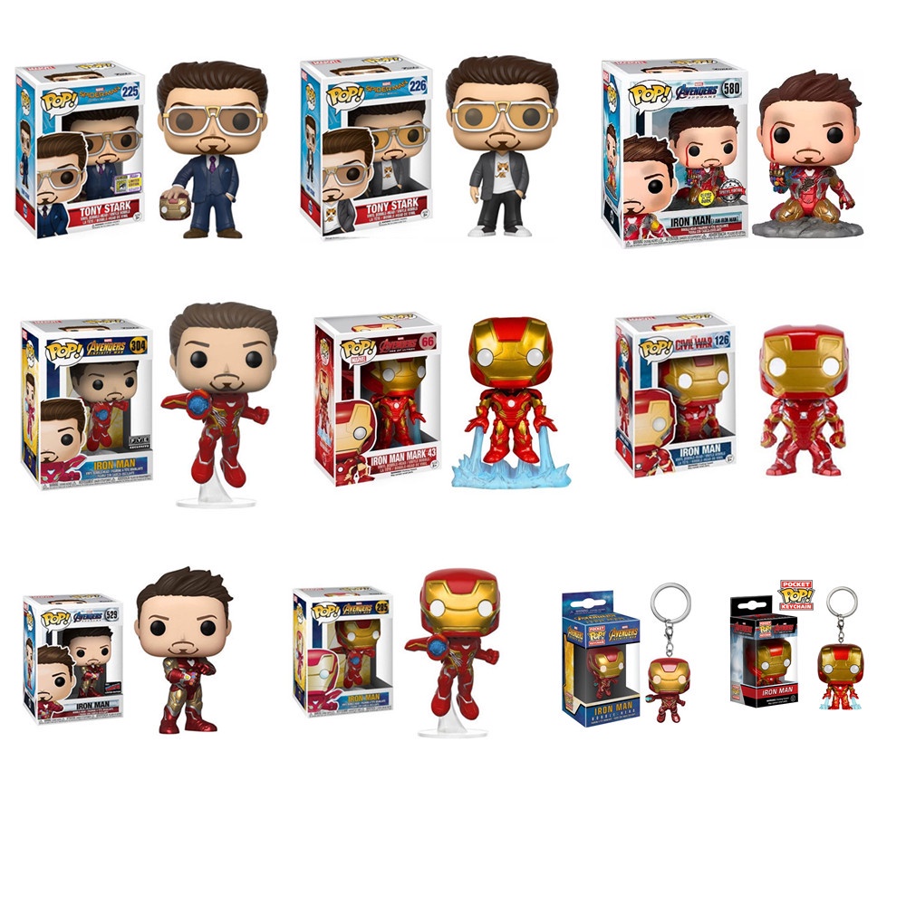 Funko POP! Marvel: Avengers Infinity War - Iron Man /Spider-Man Tony ...