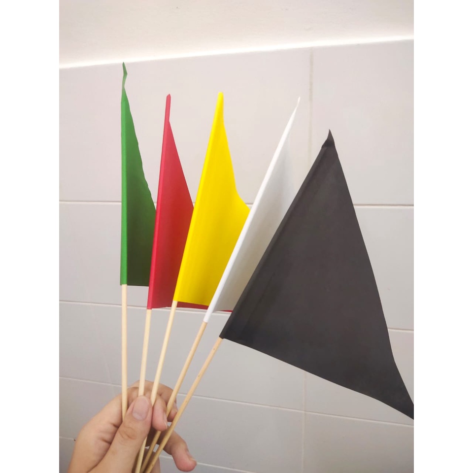 Large Size Five-Color Flag General Wuying Red Cyan Yellow Black White ...