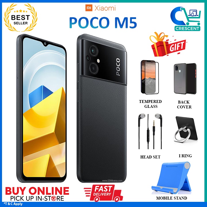 POCO M5 (RAM 4GB, 64GB) 6.58 50MP-Camera Dual SIM Unlocked GooglePlay  Phone