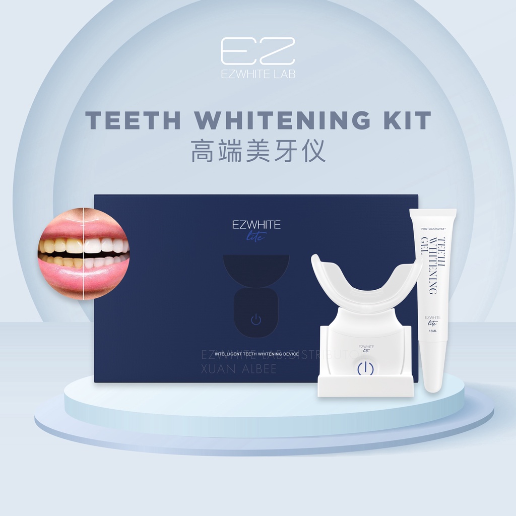 Ez White Lite Premium Teeth Whitening Kit (100 authentic) Shopee