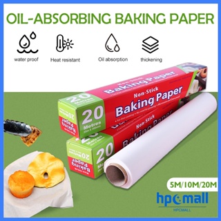 8M Baking Paper Parchment Paper Roll Sandwiches Hamburger Wrapping Paper  Oven Microwave Grill Paper Barbecue Oil Absorbing Paper