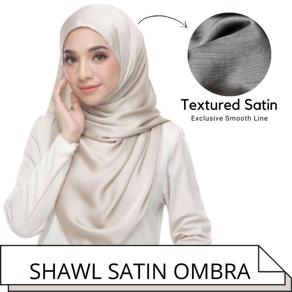 tutorial shawl satin muna