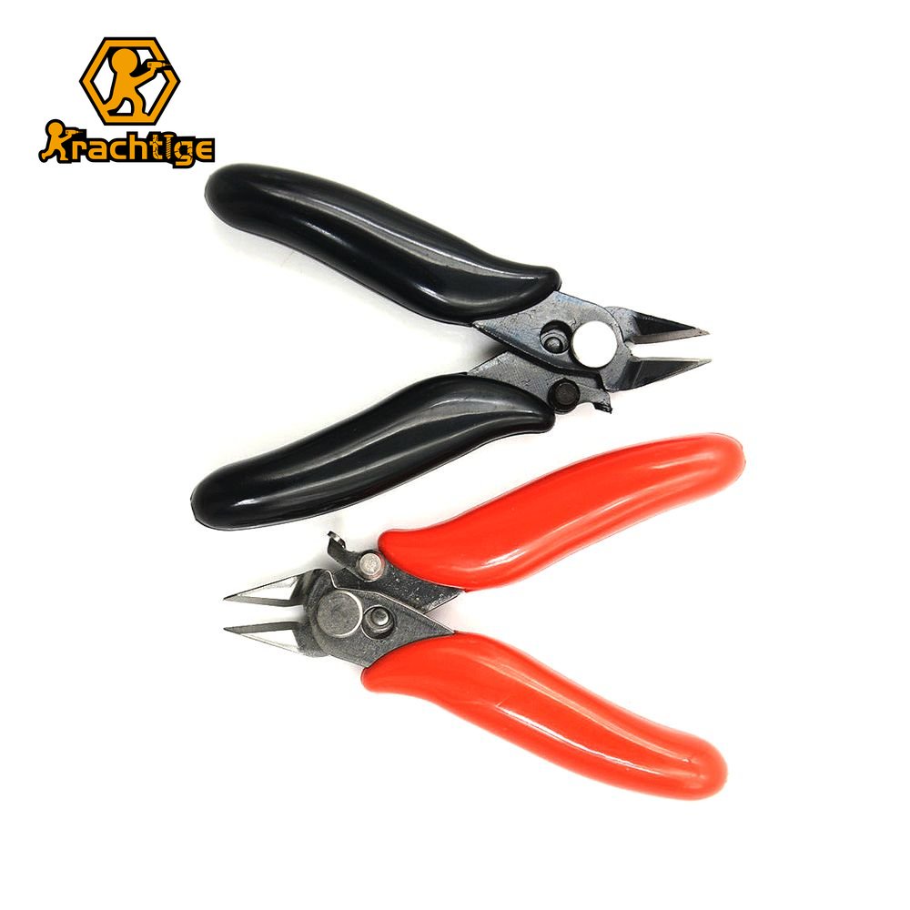 3.5Inch Mini Precision Flush Wire Cutter Plier Cable Snips Cutting Side