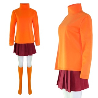  Women Velma Costume Adult Halloween Costume Cosplay