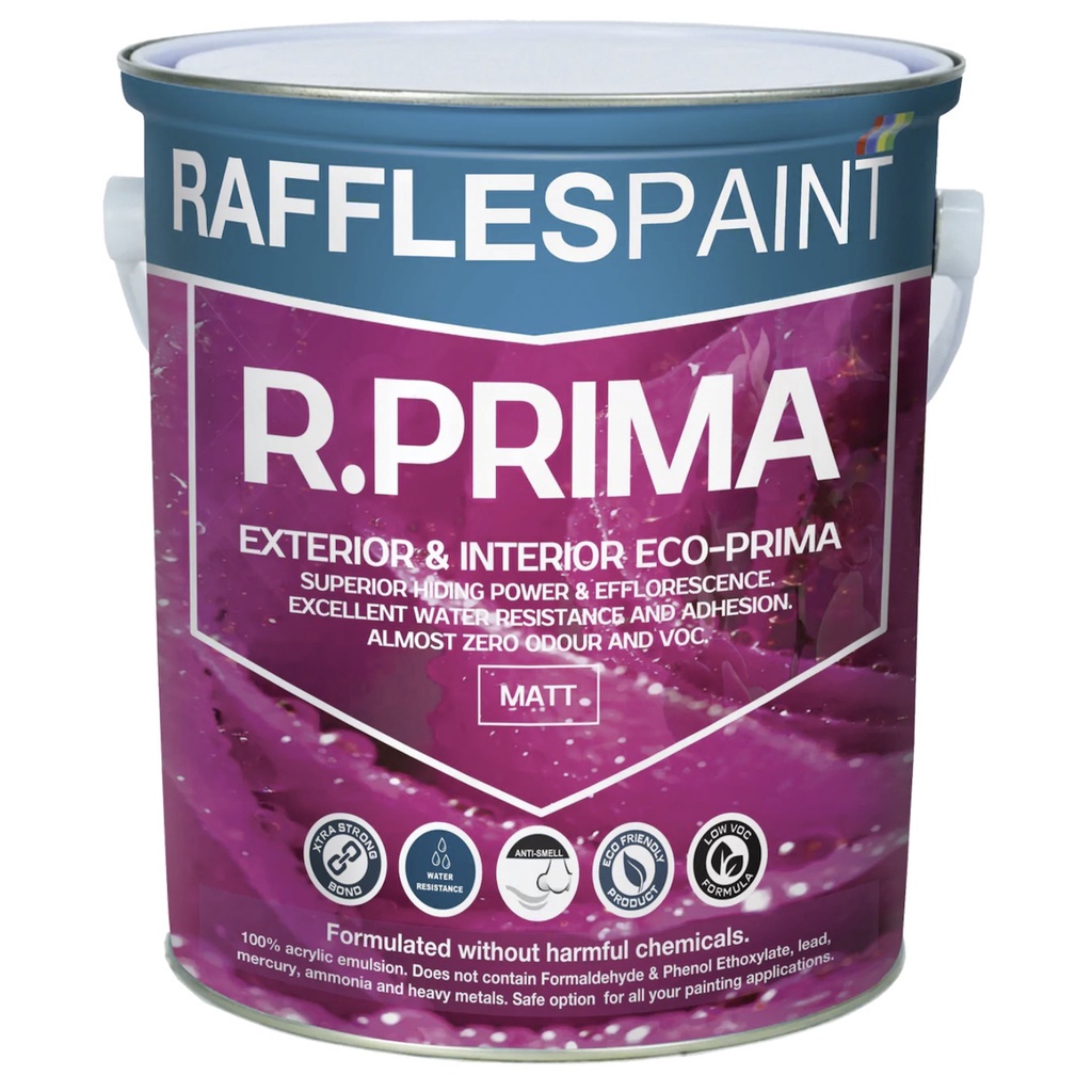RAFFLES PAINT R.Prima Exterior and Interior Primer Paint 1L Shopee