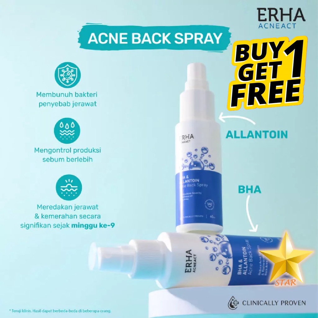 Buy 1 GET 1 (BOGO) Erha 21 Acne Care Lab Acne Back Spray For The Back