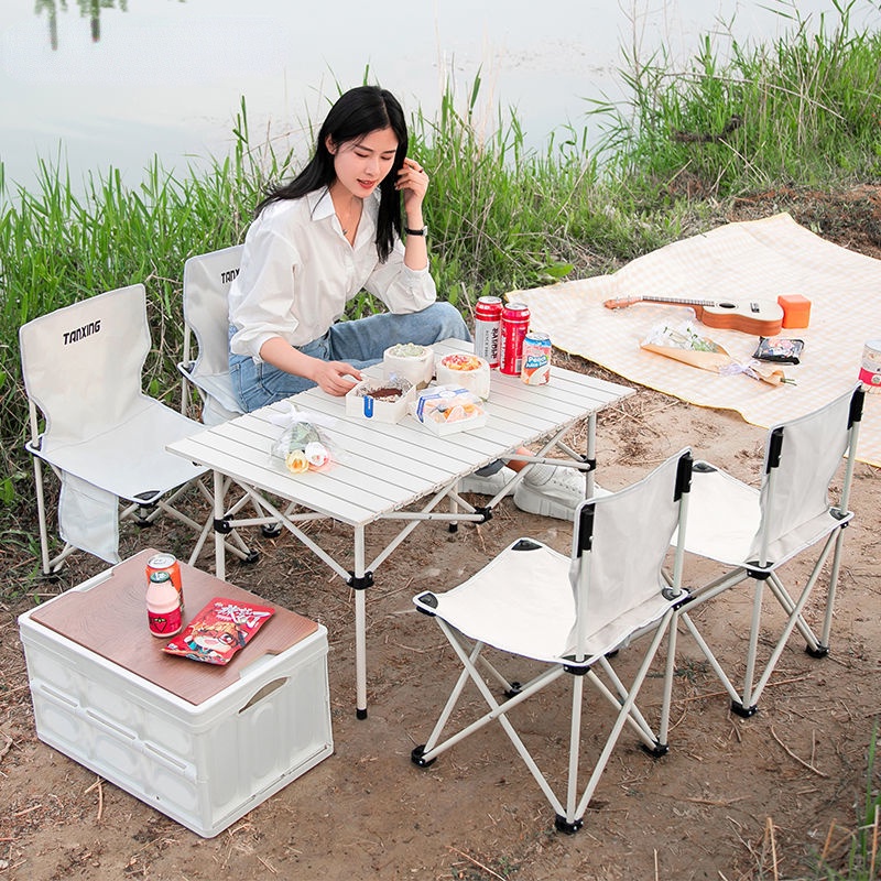 Travel folding discount table and chairs