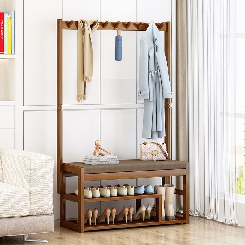 YOULITE Shoe Rack With Clothes Hanger Shoe Bench Cabinet Shoe Cabinet ...