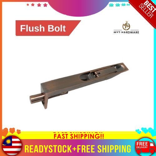 AC Brass Flush Bolt Security Safety House Room Door Fence Shed Barrel ...