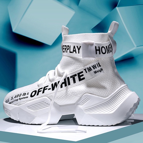 OFF WHITE High Top Men s Casual Running Shoes Size 39 44