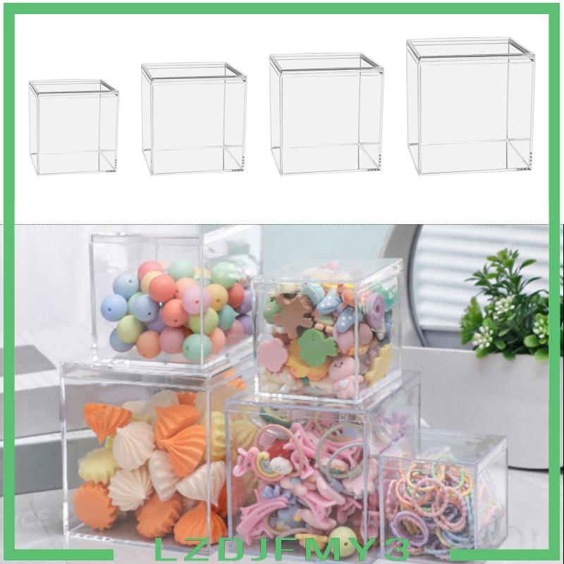 [Lzdjfmy3] Clear Acrylic Storage Box Container Candy Snack Boxes