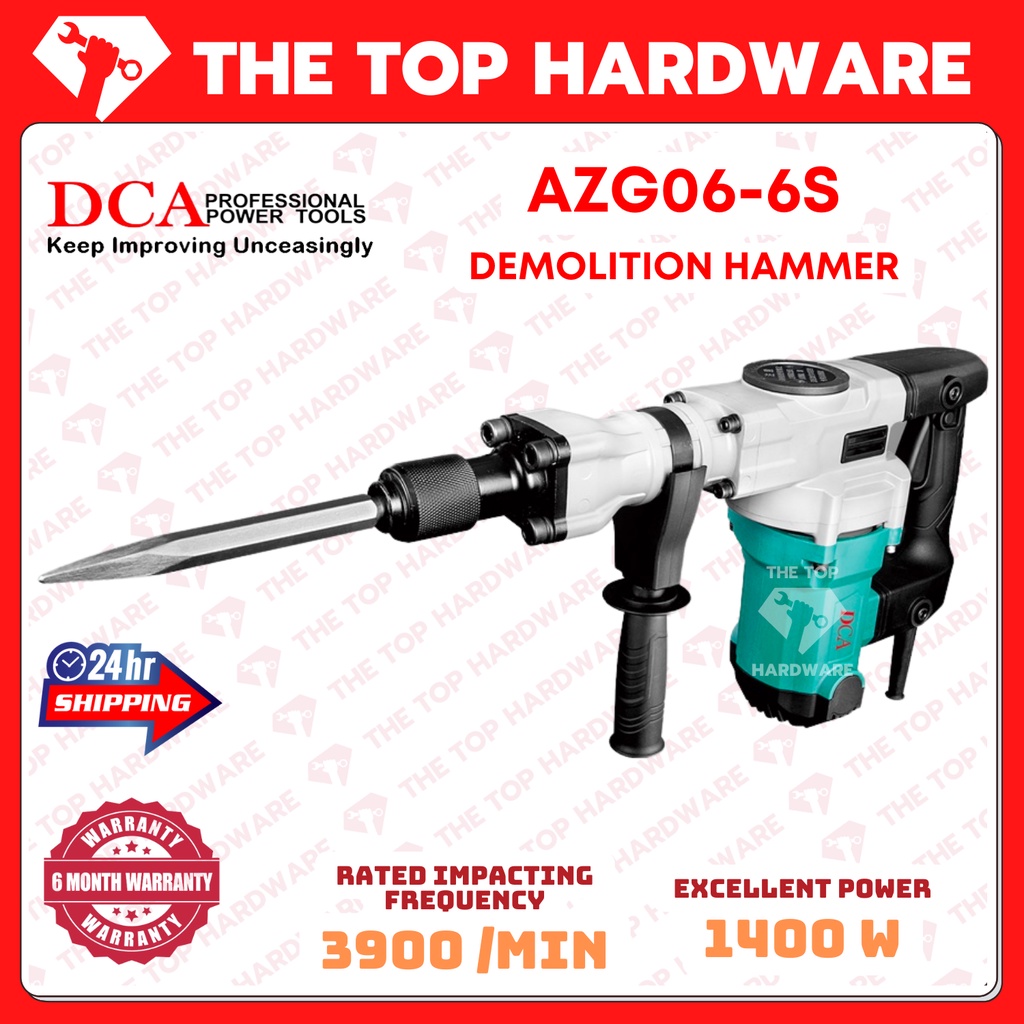 DCA AZG066S DEMOLITION HAMMER MACHINE CONCRETE BREAKER HACKER MESIN