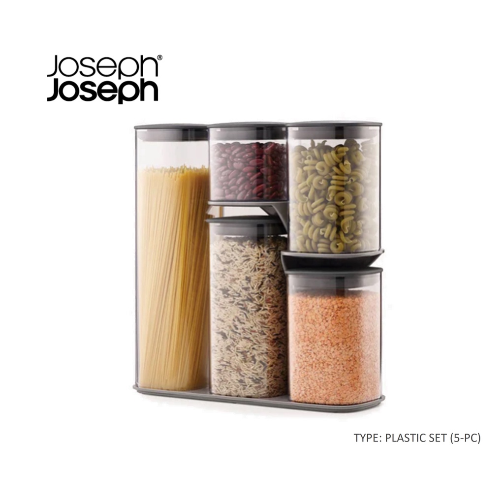 Joseph Joseph Podium Storage Container Set (Glass/Steel or BPA Free