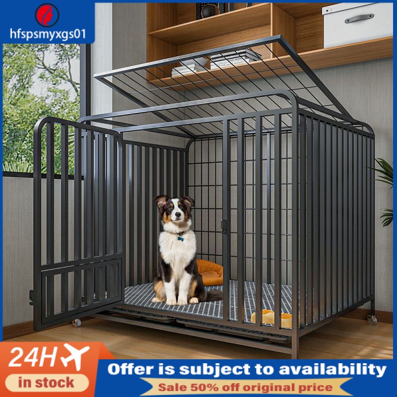 [in stock] Dog Cage Large Indoor With Toilet OnePiece MediumSized