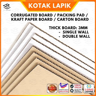 A3 420mm x 297mm White Cardboard Corrugated Sheets Pads Divider Art Craft  Board
