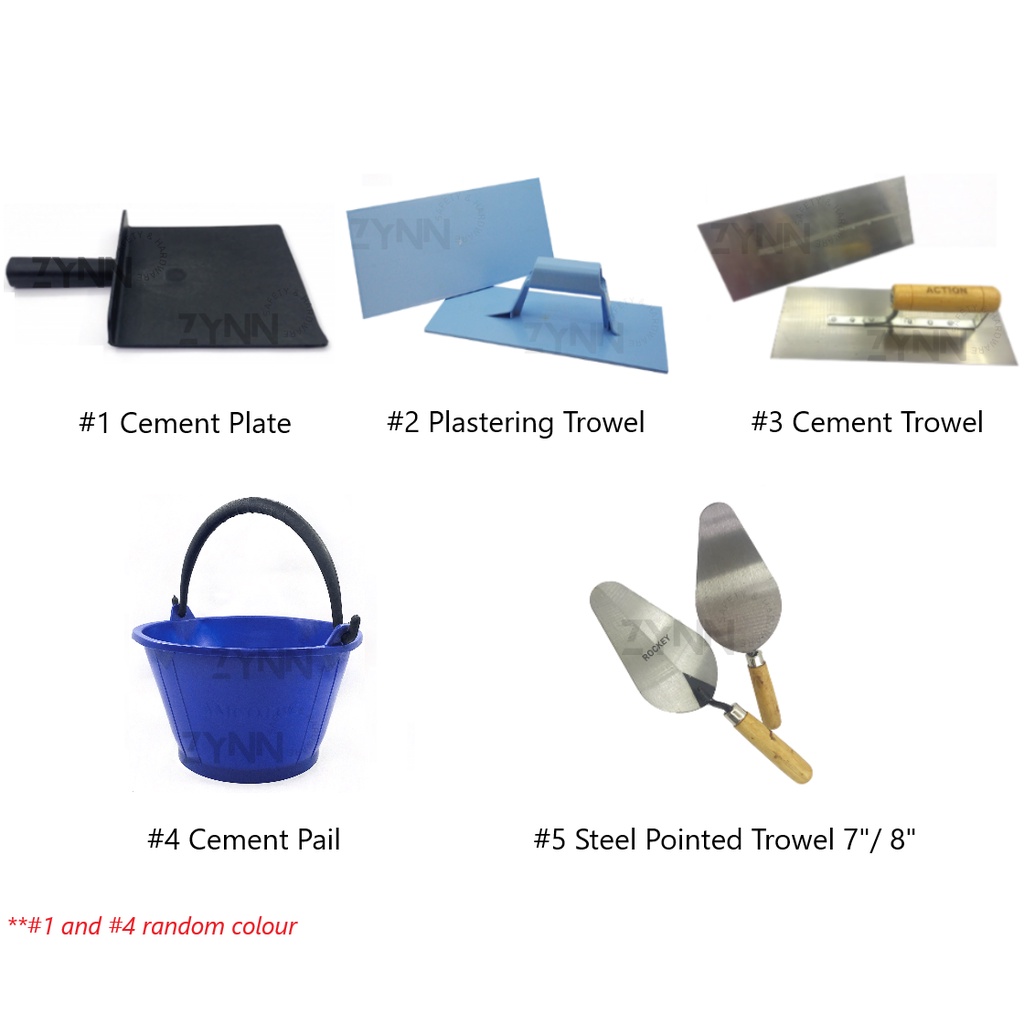 **Ready Stock In SG**1 CEMENT PLATE 2 PLASTERING TROWEL 3 CEMENT