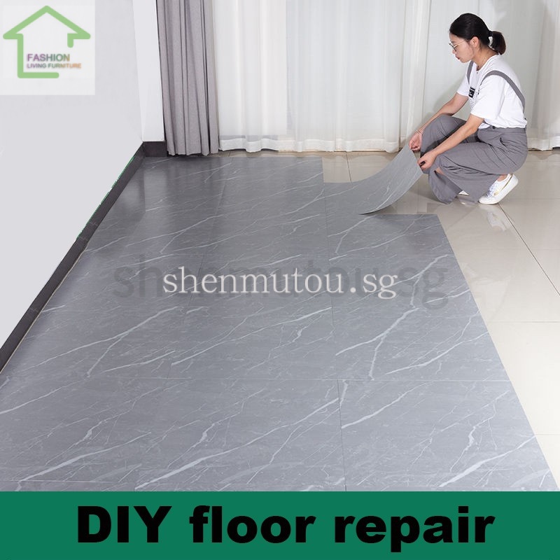 DIY wallpaper Floor tile stickers waterproof self-adhesive pvc floor