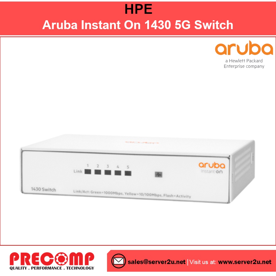 HPE Aruba Instant On 1430 5G Switch (R8R44A) | Shopee Singapore