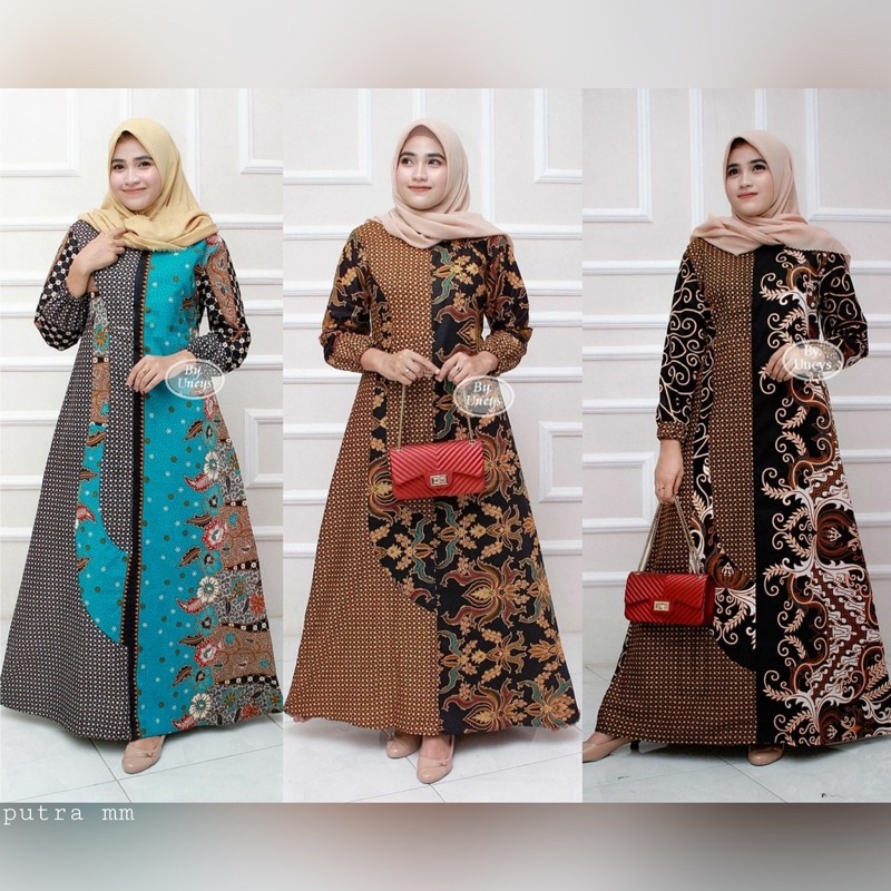 KATUN Modern BATIK GAMIS Fine Cotton Combination Of Sogan, Ori ...