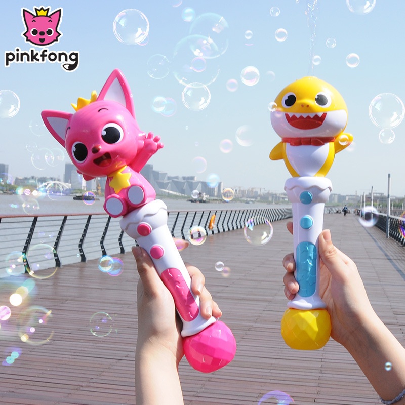 Baby Shark Pinkfong Kids Bubble Toy Gun Machine Wand Shopee Singapore