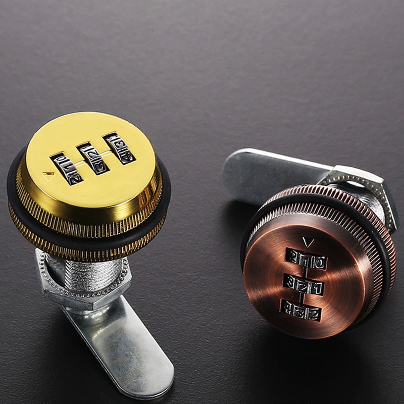 3 Digit Combination Password Box Lock 2030mm Smart Cam Code Zinc Alloy