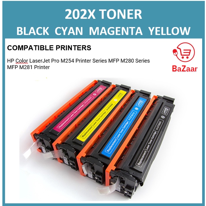 [Compatible] HP Toner 202X CF500X CF501X CF502X CF5003X (prints more ...