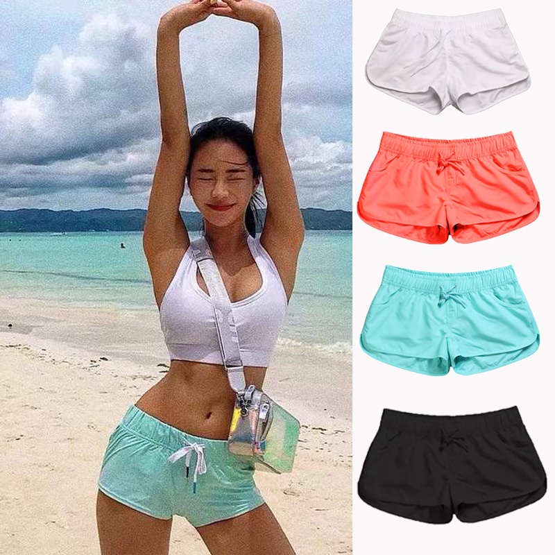 Women Plain High Waist Baggy Shorts Summer Casual Short Pants