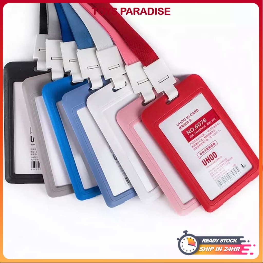 Employee Name ID Card Cover Plastic Work Identity Badge ID Business ...