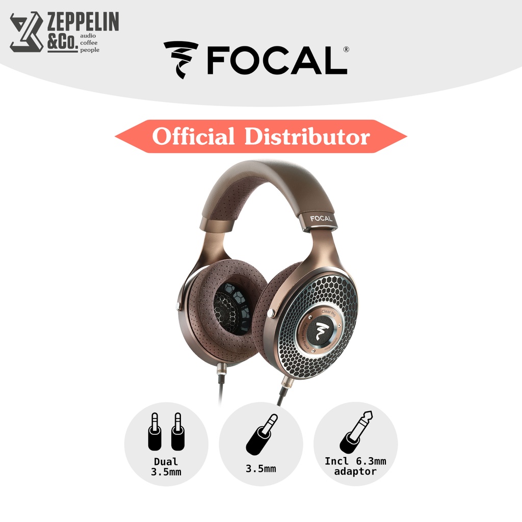 Focal Clear MG Open Back Premium Wired Headphones Made in France [Wide, Open, and Lush