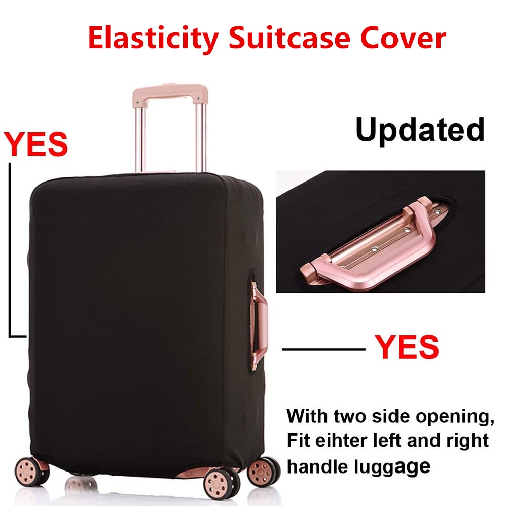 New Elastic Luggage Protector Cover Solid Color Anti Scratch Dust Proof