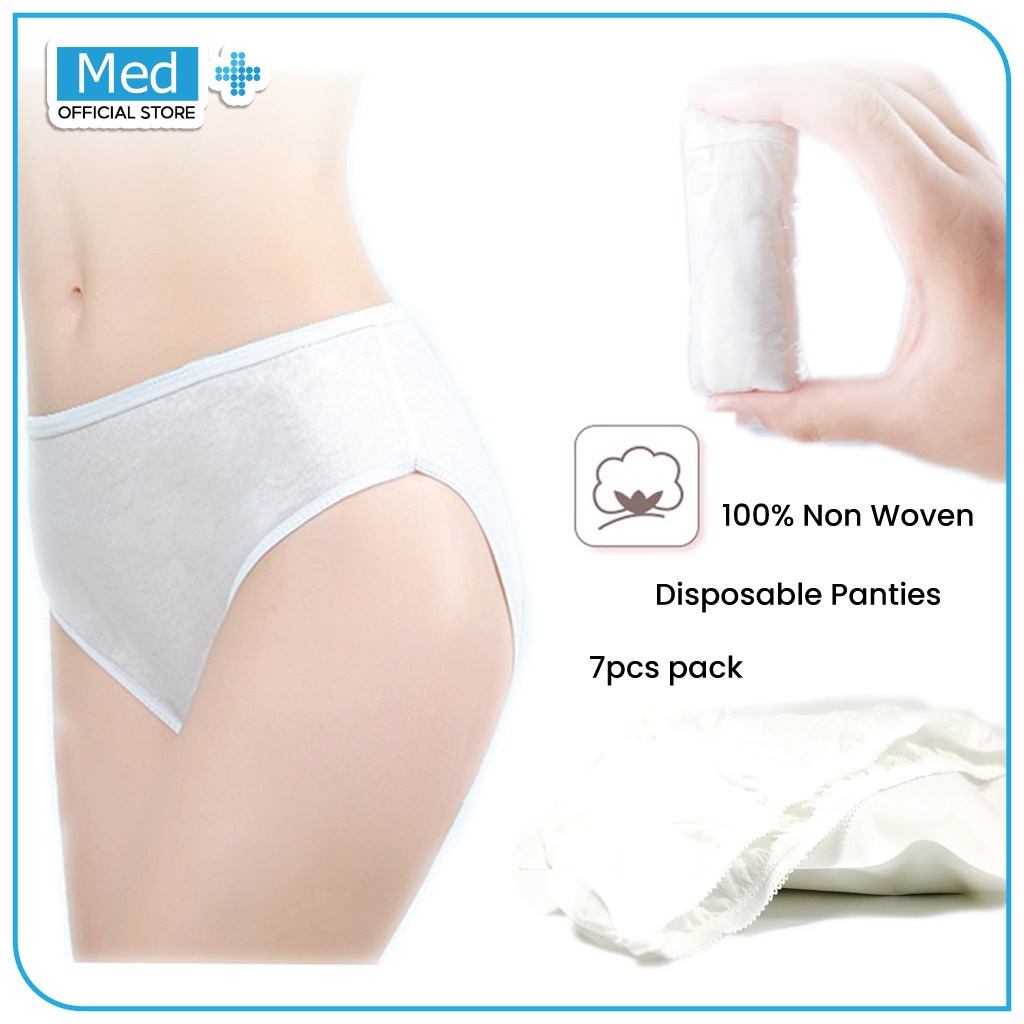 Med+ Celana Dalam Kertas Haji & Umroh / Celana Dalam Wanita / Pria Kesehatan / Celana Dalam Sekali Pakai / Disposable Pants - Gambar 2