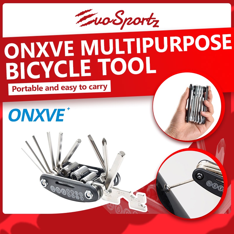ONXVE Multipurpose Bicycle Tool Pocket Multi Bike Allen Key Repair
