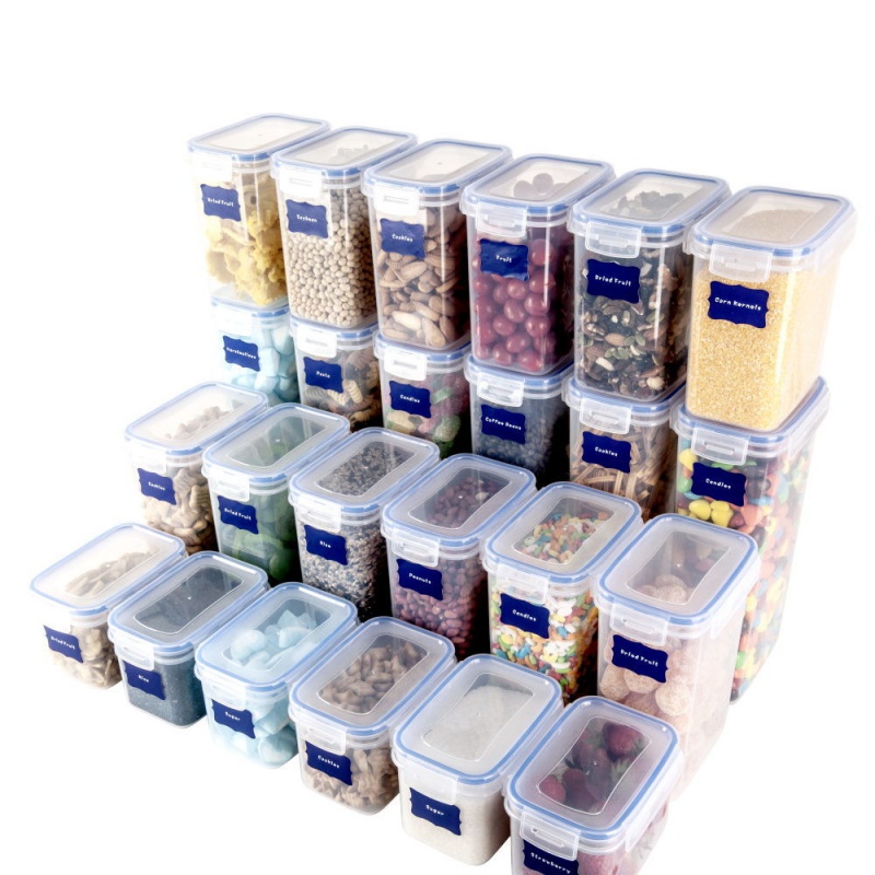 Airtight container Airtight Jar Set Plastic Food Storage Kitchen Snack