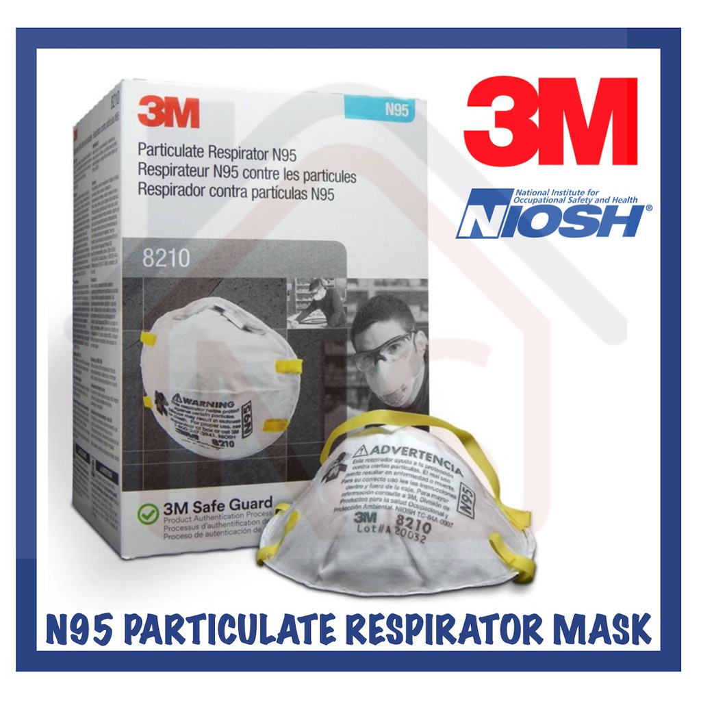 3M N95 Particulate Respirator 8210 Face Mask / Haze Mask / 3M Mask