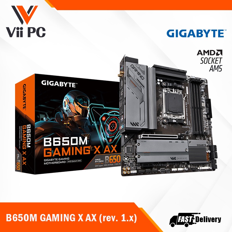 Gigabyte B650M GAMING X AX (rev. 1.x) B650 M - Micro ATX , WiFi 6E ...