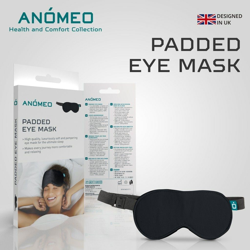Anomeo Sleeping Eyemask Series–Soft Comfort Sleep Mask, Blocks Light ...