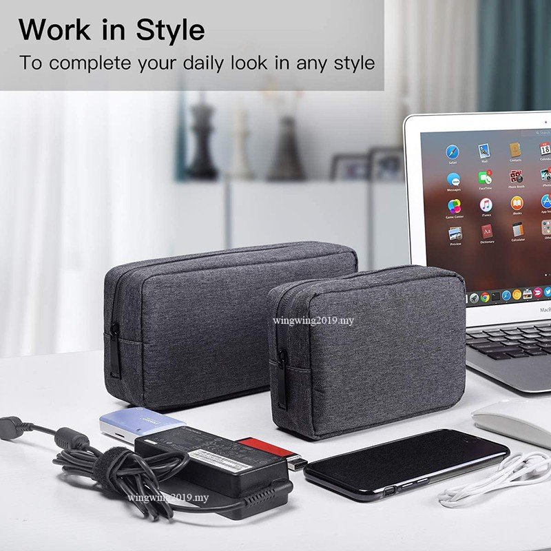 Electronic Organizer Durable Portable Cable Storage Gadget Bag Case for ...