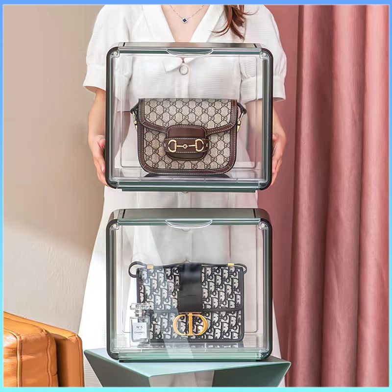 Bag Storage storage rack Bag luxury transparent display shelf storage ...