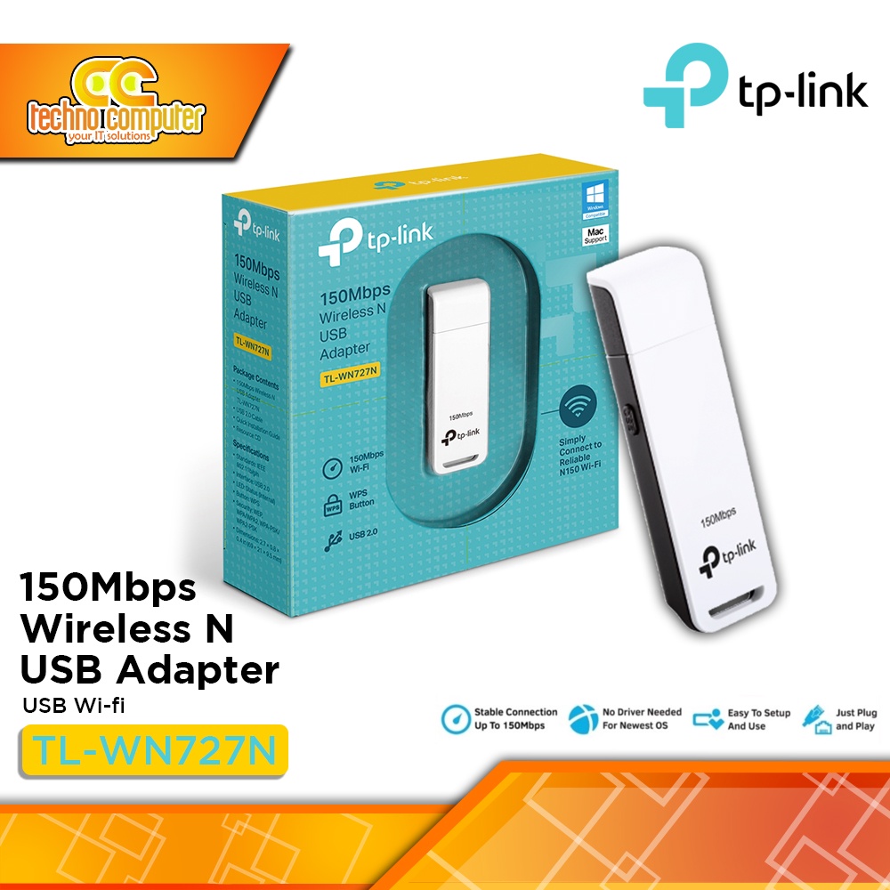 Usb Wifi Tp Link Tl Wn727n 150mbps Wireless N Usb Adapter Shopee