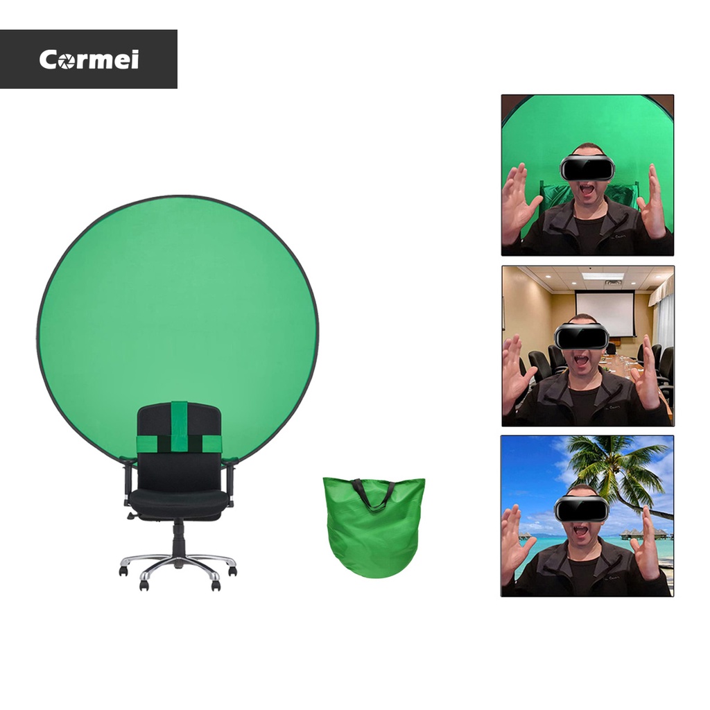 Cormei Green Screen Backdrops for Chair 150cm / 60inch Photography
