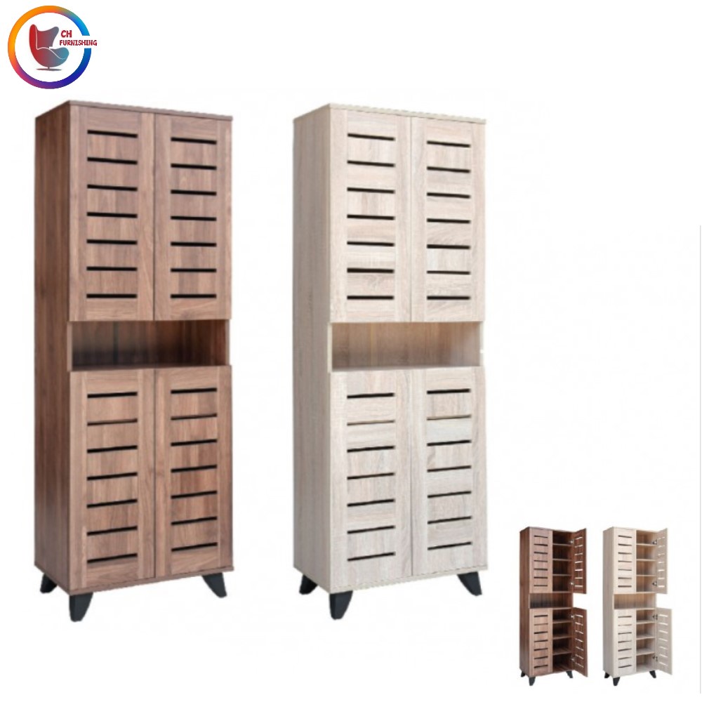 Tall Shoe 4 Door Space Saving With Ventilation Shoe Rack Shoe