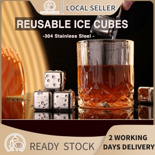 Metal Stainless Steel Ice Balls Chilling Stone Reusable for Whiskey Balls  Scotch Vodka Wine Ice Chiller Rocks - China Ice Cubes and Stainless Steel  Ice Cubes price