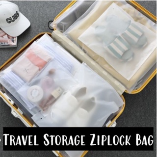 10pcs Travel Storage Bags, Clothes Packaging Bags, Reusable Plastic Ziplock  Bags, Frosted Waterproof Resealable Clothing Zipper Bags Pouch for Travel  Clothes Shoes Cosmetics Storage Bag (35*45cm)