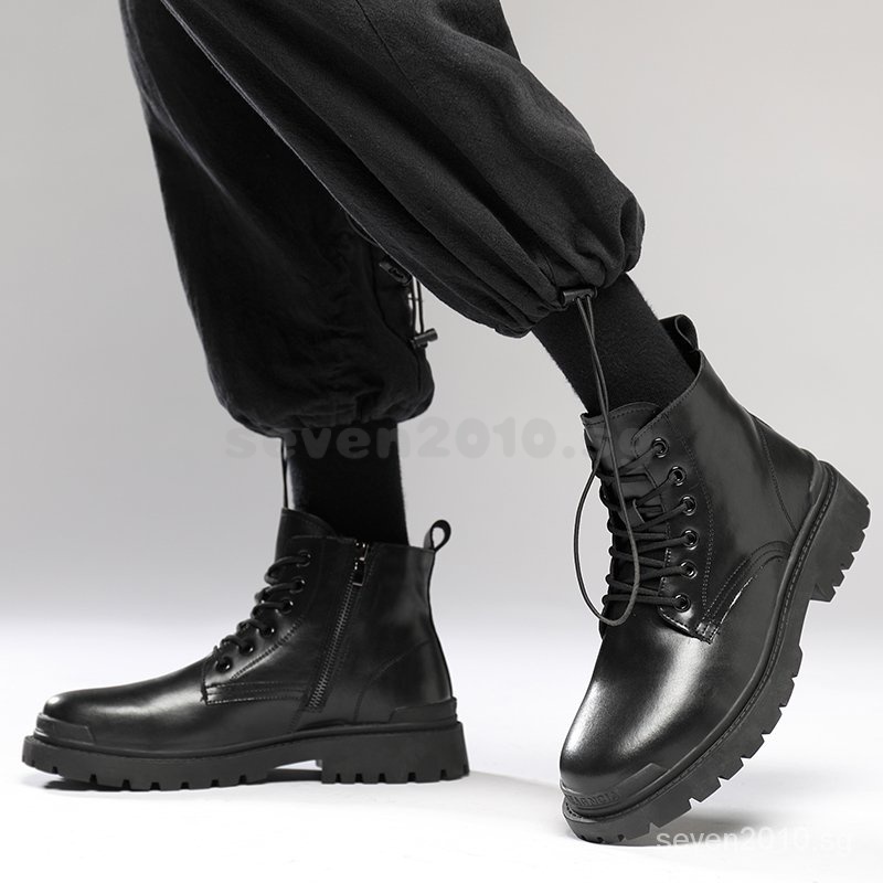 Mens leather ankle hot sale boots sale