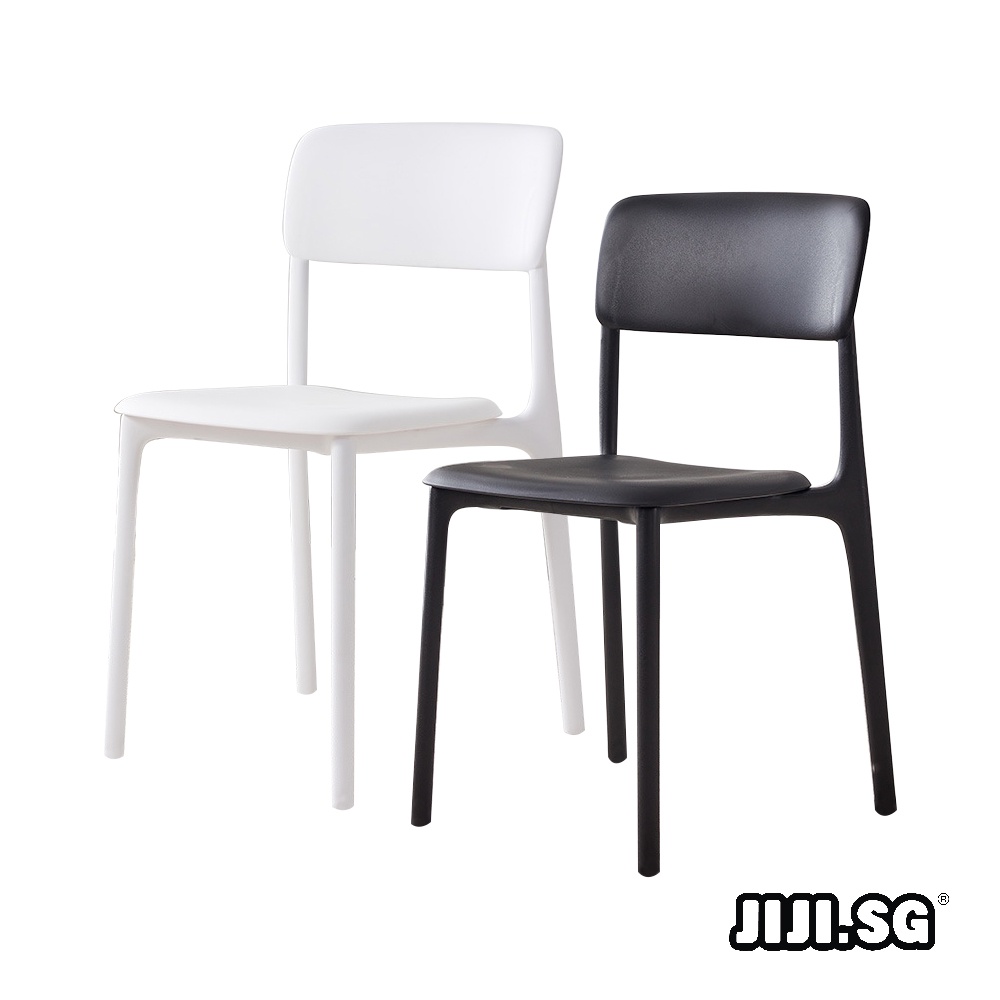 (JIJI.SG) POVEL Stackable Chair / Dining / Plastic / Cafe / Furniture