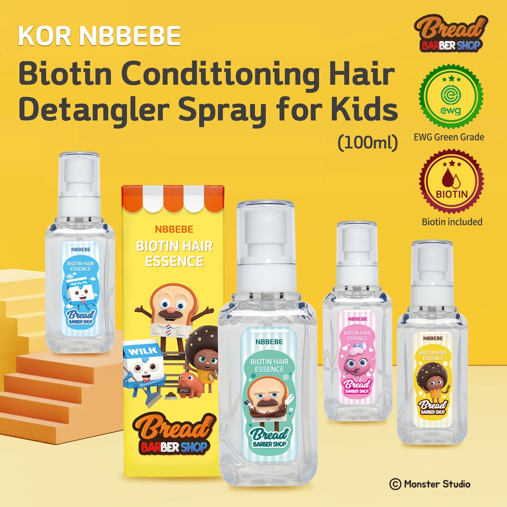 Korea Biotin Hair Kids Hair Detangler Child Hair Care Spray