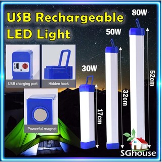 USB Rechargeable LED Light Tube T5 Portable Magnetic Emergency Light ...