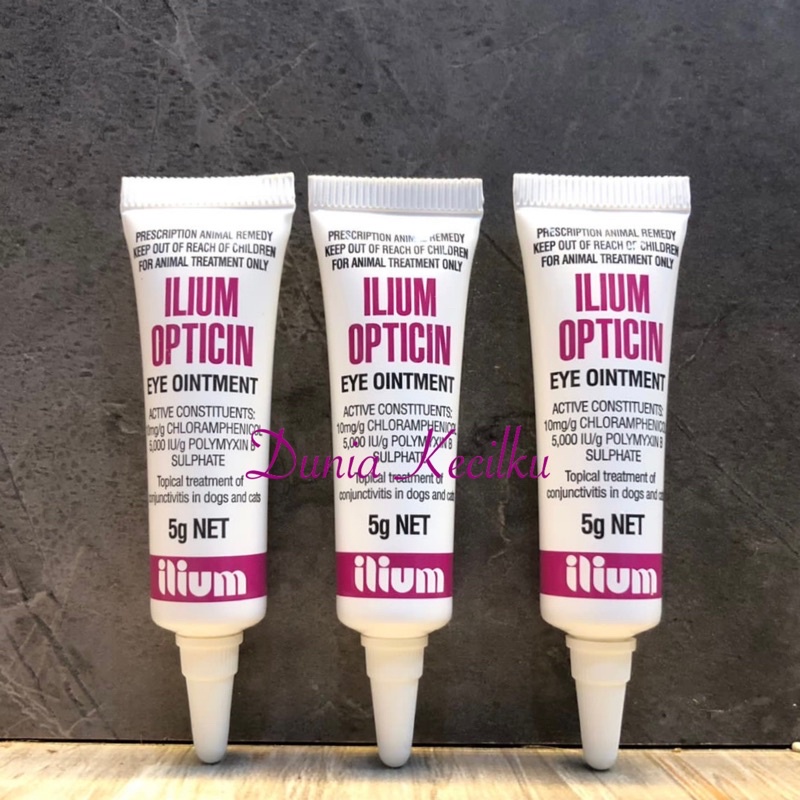 MATA Ilium Opticin illium Eye Ointment Cat Dog Eye Antibiotic Gel (5gr ...