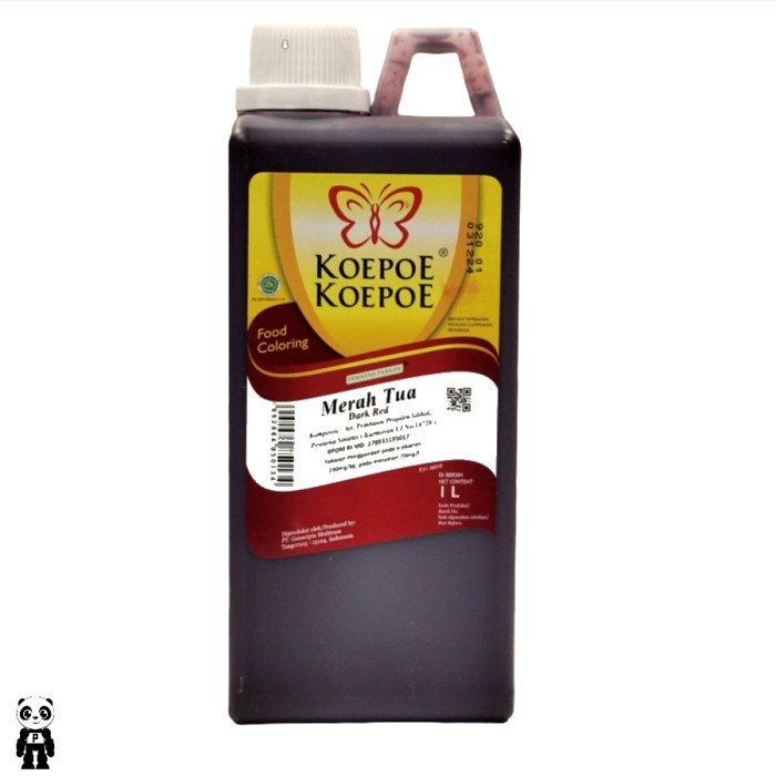 MERAH Koepoe Koepoe Dark Red Coloring 1 Liters Food Coloring Dark Red
